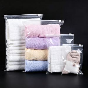 Bolsa de CPE Esmerilada con Cierre, Impresa con Diseño de Dibujos Animados, Bolsa de Plástico con Cierre Hermético para Empacar Ropa de Maternidad y Bebé - Product Image 4