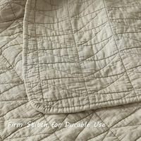 Ultra Soft Lightweight Chic Rustikale King Size Beige Stein gewaschene Mikro faser Quilt Tages decken