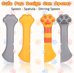 Sıcak satış taşınabilir pratik pençe şeklinde silikon kapak çevre dostu otomatik kapalı <span class=keywords><strong>Pet</strong></span> gıda köpekler evcil hayvan kaseleri besleyiciler için Can - Product Image 6