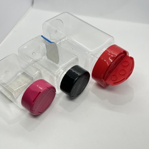 100/120 ml <strong>Kitchen</strong> Plastic Salt and Pepper <strong>Container</strong>, Square Seasoning Plastic Bottles/<strong>Herbs</strong> Storage Plastic Jar - Product Image 3