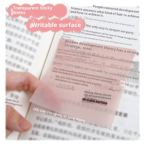 Vente en gros d'étiquette de correction de notes d'étudiant auto-adhésives transparentes pour animaux de compagnie note autocollante de couleur invisible conception de taille personnalisable - Product Image 4