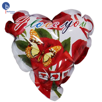 Ballon auto-gonflable en forme de coeur pour la décoration de fête de mariage Saint Valentin avec emballage individuel