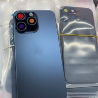 Venta al por Mayor de Fábrica: Repuestos para Celulares, Tapa Trasera de Vidrio con Cable Flexible para iPhone 15 Pro, Carcasa Trasera de Vidrio con Lente