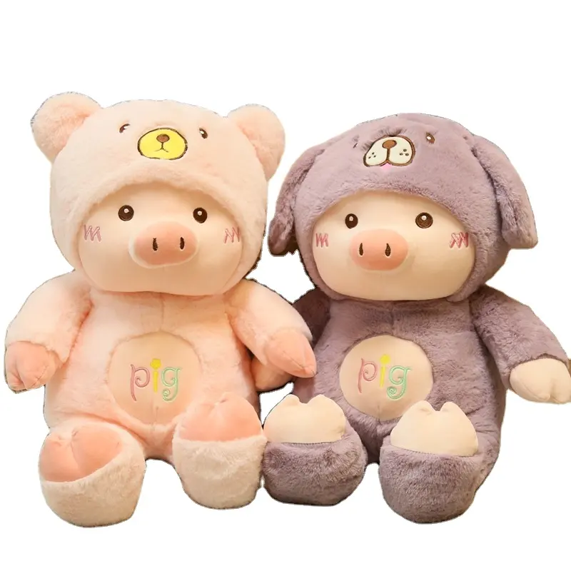 AIFEI giocattolo internet celebrità maiale bambola peluche cuscino maiale ragazza carina che dorme sul letto regalo di compleanno
