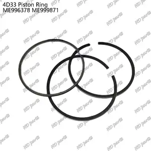 Anillo de pistón de cilindro 4D33 ME996378 ME999871 adecuado para piezas de motor Mitsubishi