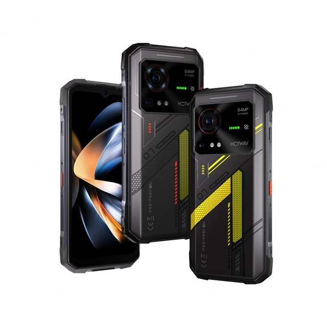 Hotwav Hyper 7s Rugged Octa Core Smartphone Android 15 10800MAH 20W Charge 8MP Front Shot 6.6 Inch HD+ Night Vision Shockproof