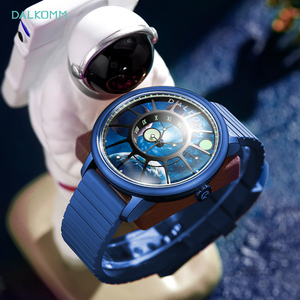 DALKOMM G7008 Galaxy Exploration Herren Automatikuhr - Einzigartiges Planetenoberflächen-Zifferblatt Sci-Fi Design Männeruhr Geschenk - Product Image 3