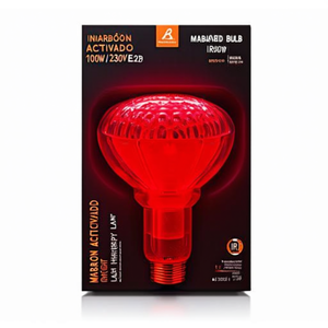 Bombilla Infrarroja de 100W 230V E27, Lámpara de Terapia de Luz Roja - Product Image 2