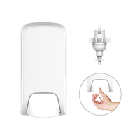 Wisekleen Distributeur de savon en plastique moussant manuel mural de 500 ml Distributeur de savon liquide pour siège de toilette Distributeur de mousse désinfectante