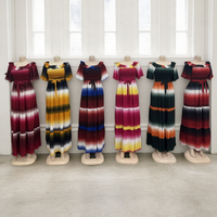 Nouvelle Robe Décontractée Femme Imprimé Africain avec Dentelle à la Taille et Blocs de Couleurs – Collection Été