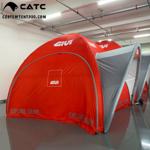 Tente dôme <span class=keywords><strong>gonflable</strong></span> hermétique avec logo personnalisé CATC |   Impression par transfert thermique |   Pompe à air électrique |   Extension latérale modulaire connectable - Product Image 1