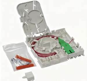 Boîtier de <span class=keywords><strong>Prise</strong></span> Murale à Fibre <span class=keywords><strong>Optique</strong></span> FTTH 2 Ports Boîte de Terminaison SC/APC <span class=keywords><strong>Prise</strong></span> Fibre Intérieure pour Réseau <span class=keywords><strong>Optique</strong></span> - Product Image 4