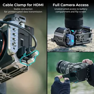 5198 hawklock ชุดกรงปลดเร็วซิลิโคนสำหรับ <span class=keywords><strong>Sony</strong></span> <span class=keywords><strong>Alpha</strong></span> 7C i/ 7CR สำหรับ DJI RS4 Pro กรงกล้องขนาดเล็ก - Product Image 5