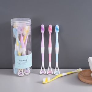 Bàn Chải Đánh Răng Lưỡi Đầy Màu Sắc 2022 Lông Mềm Hiệu Ứng Đôi Tám Bàn Chải Đánh Răng Lớp Phủ Lưỡi Làm Sạch Đè Bẹp Lưỡi Cạo - Product Image 5