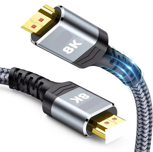 <span class=keywords><strong>Câble</strong></span> coaxial haute vitesse NKIWI 8K avec blindage combiné (<span class=keywords><strong>mâle</strong></span>-<span class=keywords><strong>mâle</strong></span>) pour moniteur, ordinateur, projecteur, ordinateur portable, HDTV - Product Image 2
