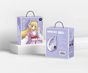 Audífonos Inalámbricos Stn-25 para Juegos, con Orejas de Gato, Supraaurales y Circumaurales, con Tarjeta TF - Product Image 6