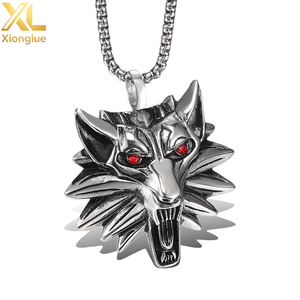 Nuevo Diseño Actualizado, Colgante de Lobo Grande de Acero Inoxidable, Colgante Pesado para Hombre, Joyería de Películas y Videojuegos, Accesorios Geniales - Product Image 3