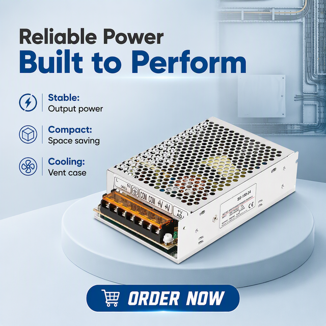 150W AC-DC Switching Power Supply Custom Input Voltage 3 Year Warranty OEM Factory Direct DC Output for Industrial Equipment