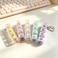 En gros, interrupteurs tactiles colorés, 4 emplacements, capuchons de touches transparents, porte-clés anti-stress, mini testeur d'interrupteurs de clavier, personnalisable