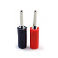 Connecteur mâle de haute qualité à montage sur panneau, type à souder, prise banane 2 mm, plaqué or, 10A, pour connexions de fils de circuit imprimé (PCB)