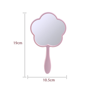 Zonyin New Arrival Flower Shape Handheld Single-Sided Makeup <strong>Mirror</strong> <strong>Plastic</strong> Travel <strong>Mirror</strong> Print Custom for Promotional - Product Image 4