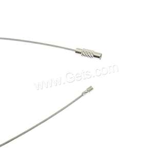 สายสร้อยคอไทเกอร์เทลแบบขายส่ง พร้อมตัวล็อคแบบเกลียวทองเหลือง ขนาด 1 มม. ขายเป็นเส้นยาว 21 นิ้ว อุปกรณ์สำหรับทำเครื่องประดับ 15701 - Product Image 1