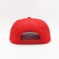 Mode classique rouge papa chapeau pour hommes et femmes Sports de plein air voyage Shopping plat bord 5 panneau non structuré casquette de Baseball papa chapeau