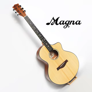 Mollo Thương Hiệu Giá Rẻ Giá Sơn Bóng Cổ Điển <span class=keywords><strong>Guitar</strong></span> Với Màu Sắc Tự Nhiên Mahogany Cơ Thể M-76C Cho Người Mới Bắt Đầu - Product Image 1