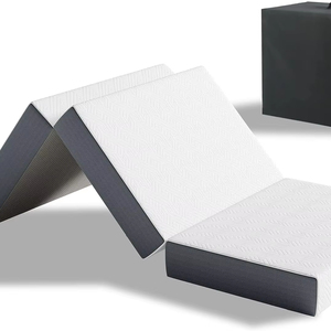 Tri-Gấp Gel Bộ Nhớ Bọt Nệm 4 Inch Gấp Nệm Non-Slip Thiết Kế Đóng Mở Và Có Thể Giặt Bìa Cho Du Lịch/Khách Mat/<span class=keywords><strong>RV</strong></span> - Product Image 1