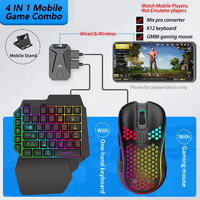 Mix Pro 4 en 1 ensemble de jeu mobile clavier de jeu et convertisseur de souris ensemble de trône Android iOS universel manger périphérique de poulet