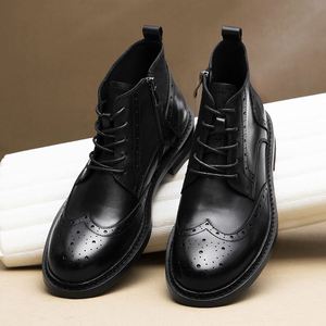 2025 Retro British Style Cowhide Ankle Boots Abrasion Resistant Fashionable and Classic Design Autumn and Winter Leather Boots - Product Image 3