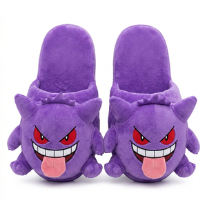 Ensemble de pantoufles en peluche super douces Pokémoned Super Cute Cartoon Gengar Ghost - Product Image 1