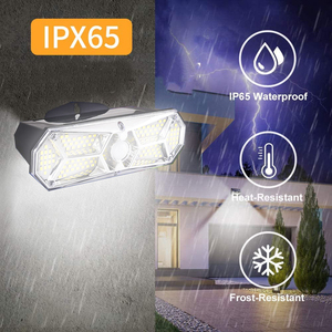 2021 Moderne Hoge Helderheid Schemer tot Dageraad 3 Modellen 126 Led Bewegingsmelder Solar Wandlamp - Product Image 4