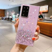 Funda de teléfono con purpurina para Samsung Galaxy, S10, S20, S21, S22 Plus, Ultra Note 8, 9, 10 Lite Pro Plus, superventas