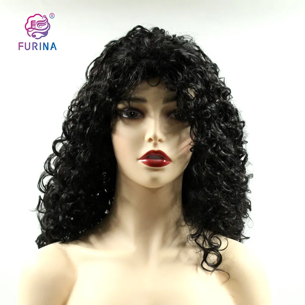 Cheap Afro curly Wig making sewing machine 20 inch made in américa perucas para mulheres negras