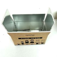 Boîte en papier d'isolation thermique personnalisable en gros, durable et fiable, emballage en mousse jetable, carton pour aliments congelés