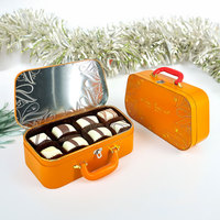 Sac à main vide personnalisé en forme de boîte en métal de qualité alimentaire boîtes de conserve à biscuits et chocolat avec poignée emballage de gâteau grande boîte à déjeuner en étain