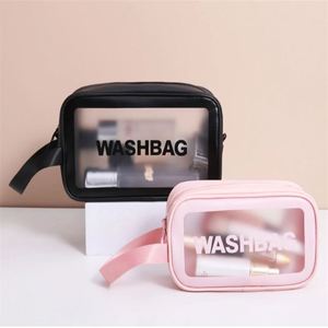 Bolsa de almacenamiento portátil para maquillaje de baño para mujer, neceser de viaje impermeable, bolso de ducha para mujer - Product Image 4