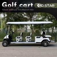 Voiturette de golf électrique homologuée pour la route, 8 places, équipée de feux LED, certifiée CE, véhicule de navettage pour hôtels et complexes hôteliers
