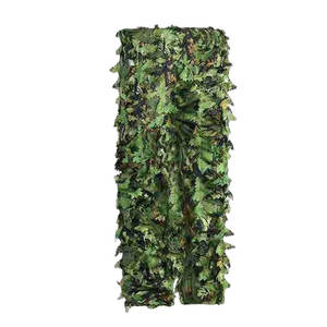 Vêtements de chasse d'hiver pour l'extérieur, combinaison de chasse professionnelle à manches longues avec design de feuilles 3D, 100% polyester - Product Image 2