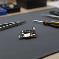 Nouvelle petite carte mère pour Mi 11 Lite avec connecteur de charge, port USB et câble flexible - Pièce de rechange pour carte mère