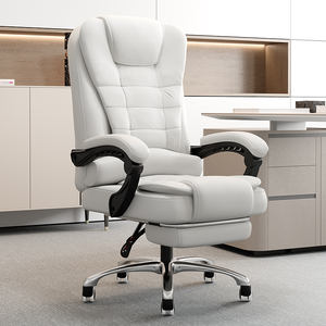 आधुनिक डिजाइन एर्गोनोमिक ऑफिस चेयर लंबे समय तक बैठने वाले आरामदायक फोम कपड़े बैकरेस्ट सिंथेटिक चमड़े के लिए - Product Image 2