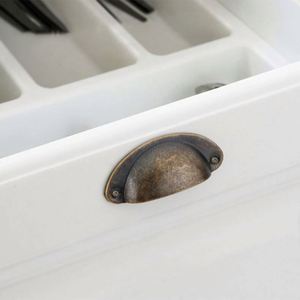 WEKIS Vintage Cabinet Knobs Cupboard Door Cabinet Kitchen Drawer Furniture <b>Home</b> Handles <b>Pulls</b> Antique Shell Cabinet Knobs - Product Image 4