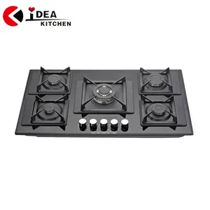 China IDEA Kitchen Appliances factory price trending products 5 burner gas stove hob