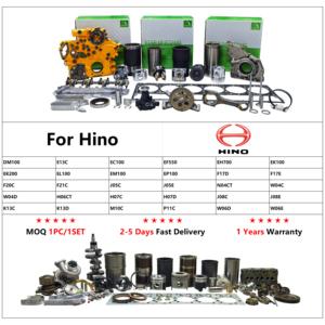 Per la revisione di Hino <span class=keywords><strong>Set</strong></span> di riparazione N04C N04CT Kit rivestimento cilindri 11467-1791 pistone 13216-E0010 anello 13011-78220 Kit guarnizioni 04010-80930 - Product Image 3