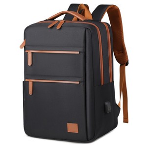Light Gray Multi-layer <b>Backpack</b> <b>With</b> Laptop <b>Compartment</b> Unisex Everyday Use Spring 2025 - Product Image 4