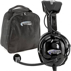 Auriculares de Piloto para Instructores de Aviación con Compatibilidad Mono y Estéreo, Almohadillas de Gel, Función de Comunicación Push-to-Talk y ATC de Respaldo - Product Image 1