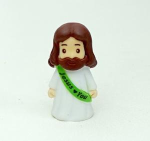 Nueva Llegada, Venta Caliente, Adorno de Escritorio con Lazo Colorido con la Frase 'Jesús Te Ama', Miniaturas de Resina de Jesús, Adornos para Regalo Religioso - Product Image 4