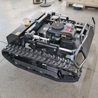 Tondeuse à gazon robotisée mini à chenilles en caoutchouc, la moins chère au monde, avec moteur de marque, pour jardin