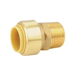 Raccord push cvac 630304P01 cUPC NSF CSA approuvé Laiton sans plomb push to fit connect water tube fittings for PEX COPPER CPVC to